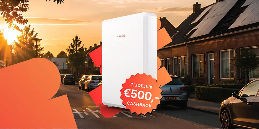 Bied jouw klanten tijdelijk €500 cashback op het SolarEdge One2Charge-pakket