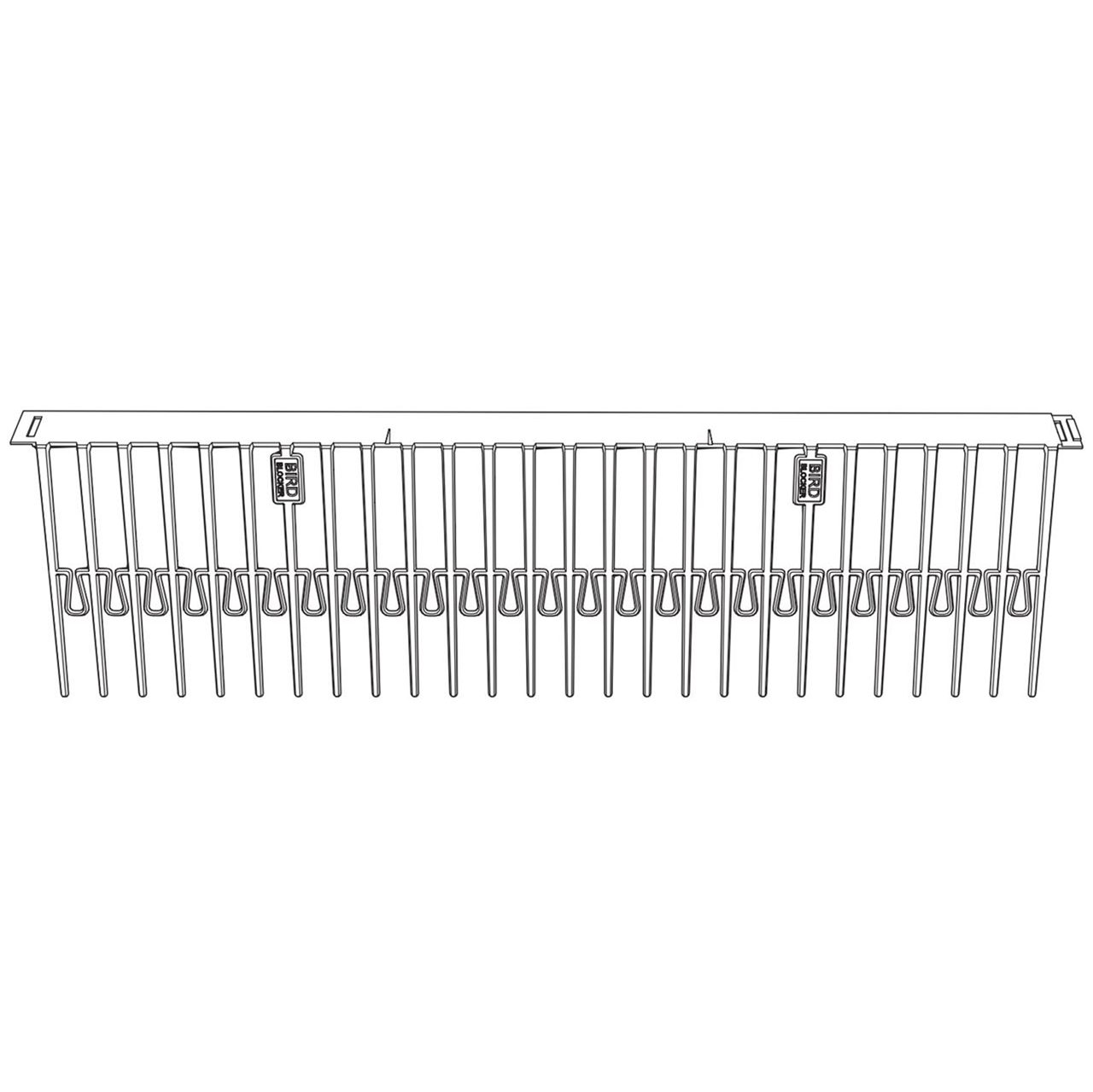 Birdblocker H=125mm (60 x 0.5mtr + 250 clips)