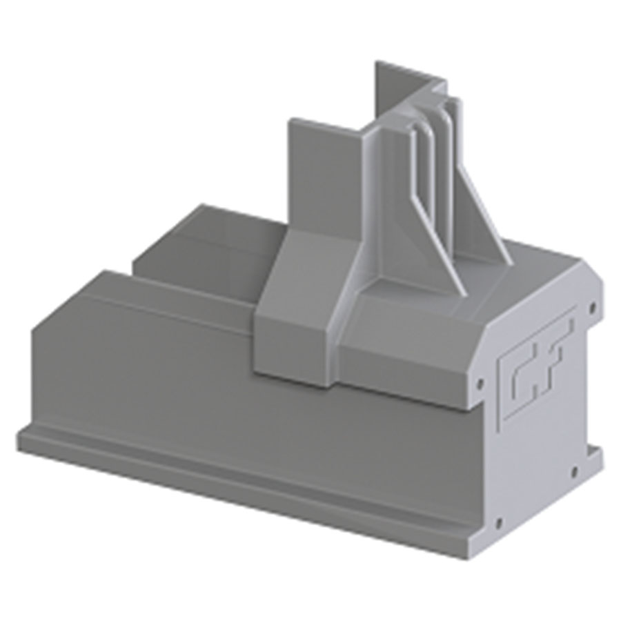 ClickFit EVO - Montagerail Eindkap grijs