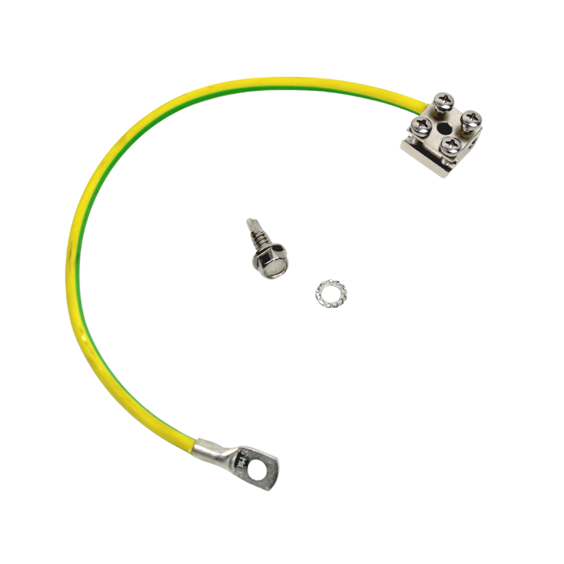 Aardingskit 6mm kabel incl aardblok L=50cm