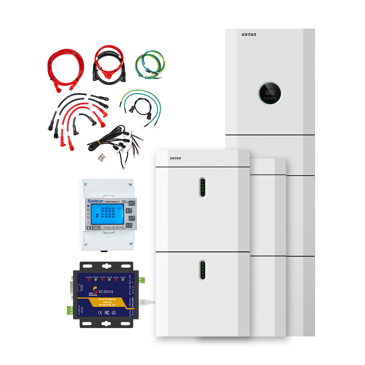 Energieopslag pakket Smart KSTAR 3-fase 10kW/30.6kWh