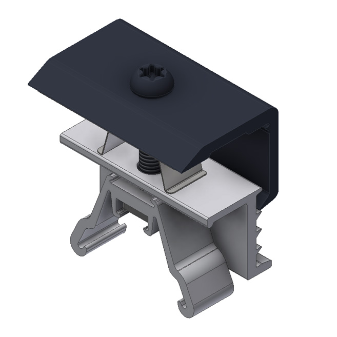 Valk Solar Systems ValkAce - Paneelklem zijkant - zwart