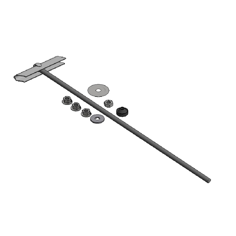 Valk Solar Systems ValkSolarFix - RVS tuimelanker M10 L=400mm