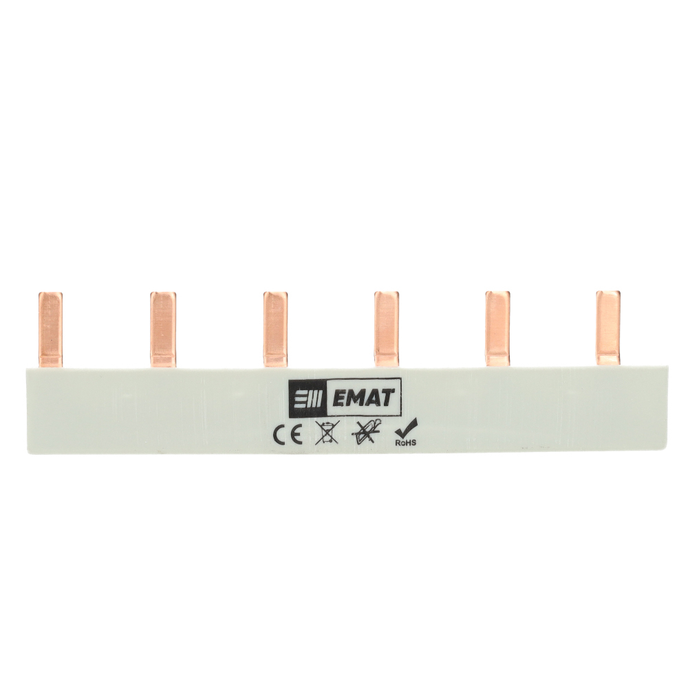 EMAT doorverbinder 6-voudig grijs