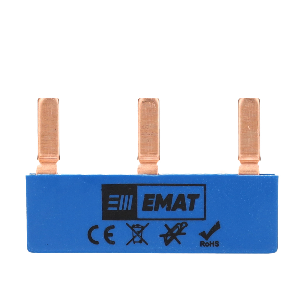 EMAT doorverbinder 3-voudig blauw