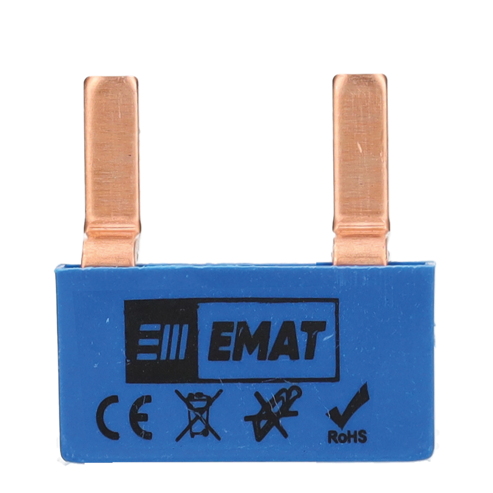 EMAT doorverbinder 2-voudig blauw