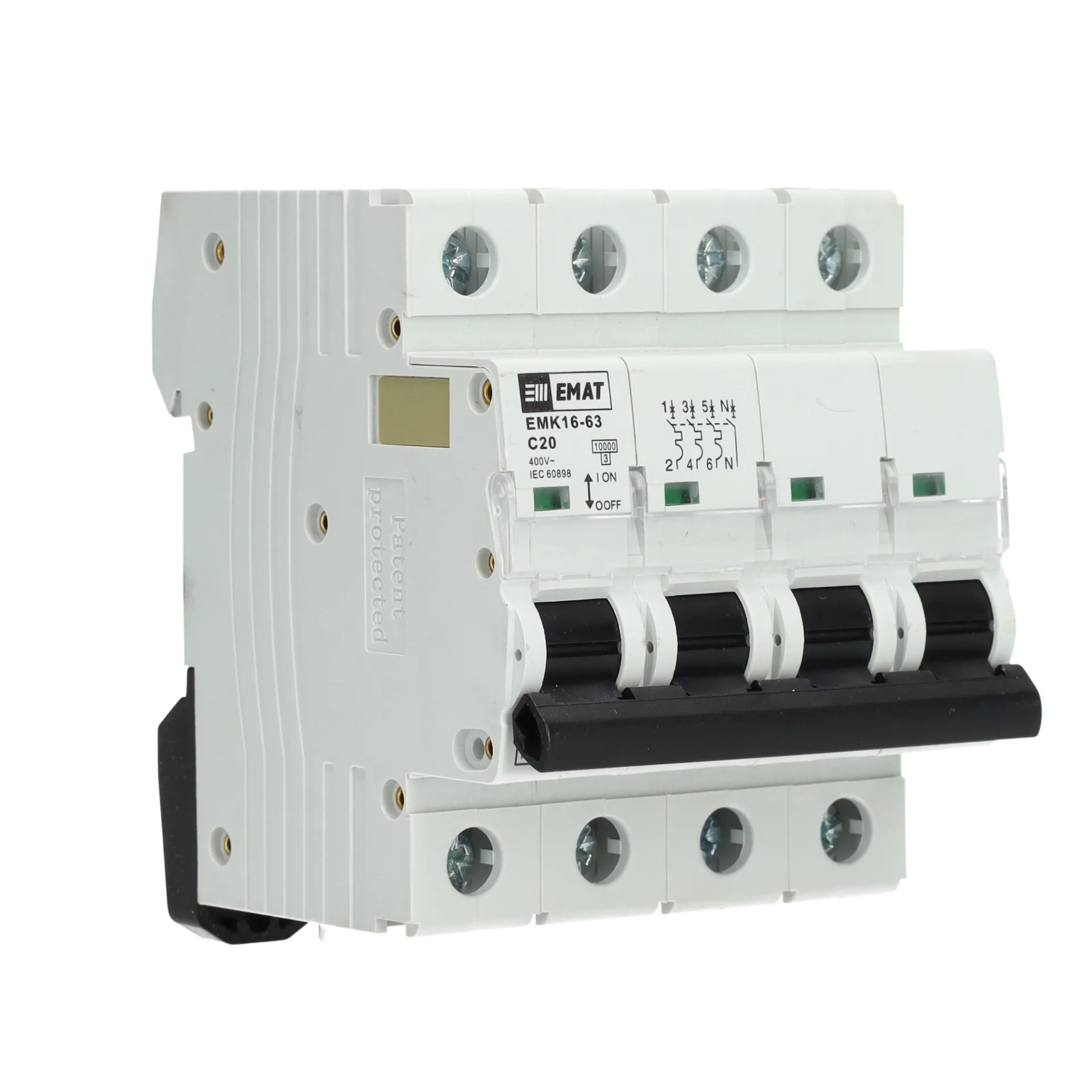 EMAT installatieautomaat C20 3-fase (3P+N) 10kA