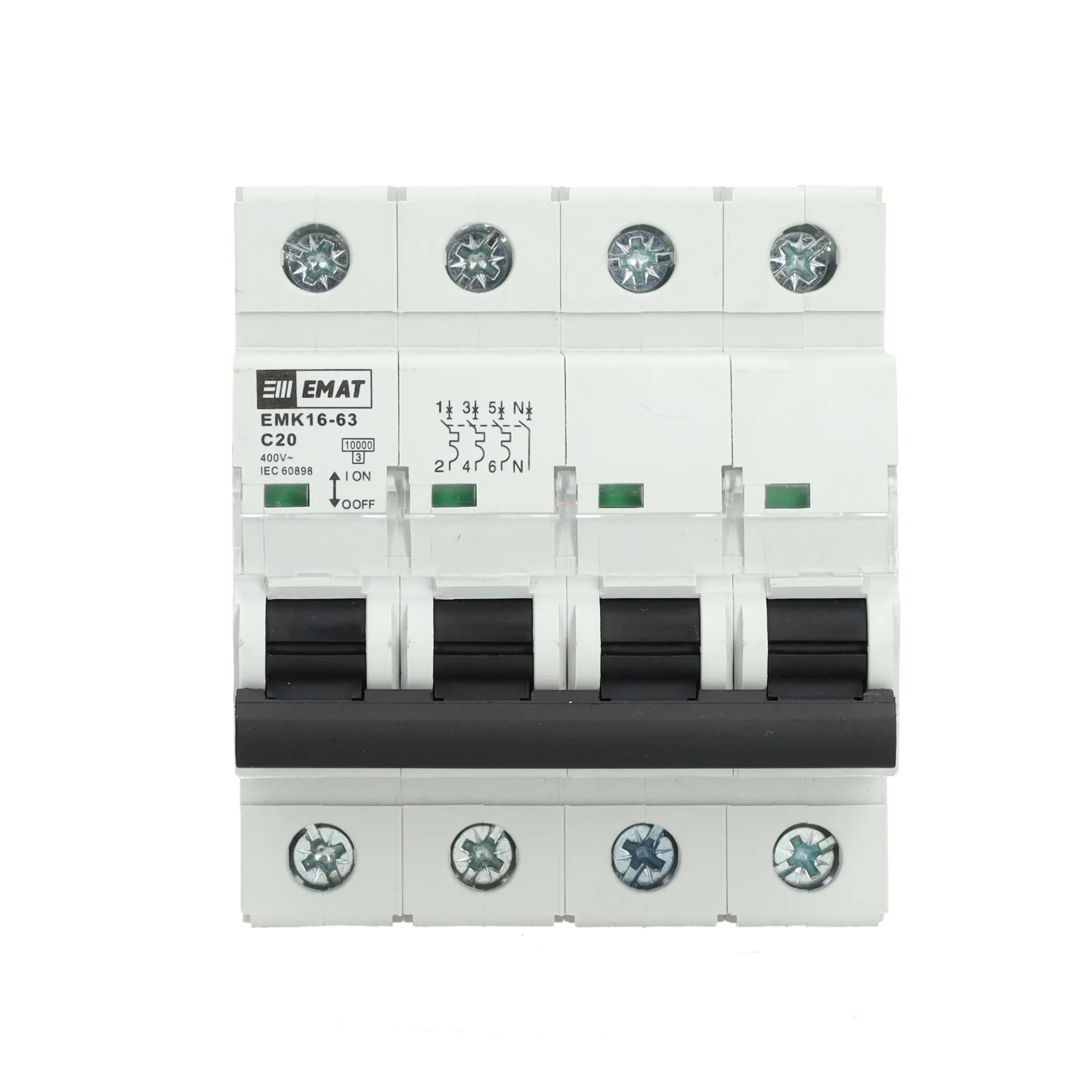 EMAT installatieautomaat C20 3-fase (3P+N) 10kA