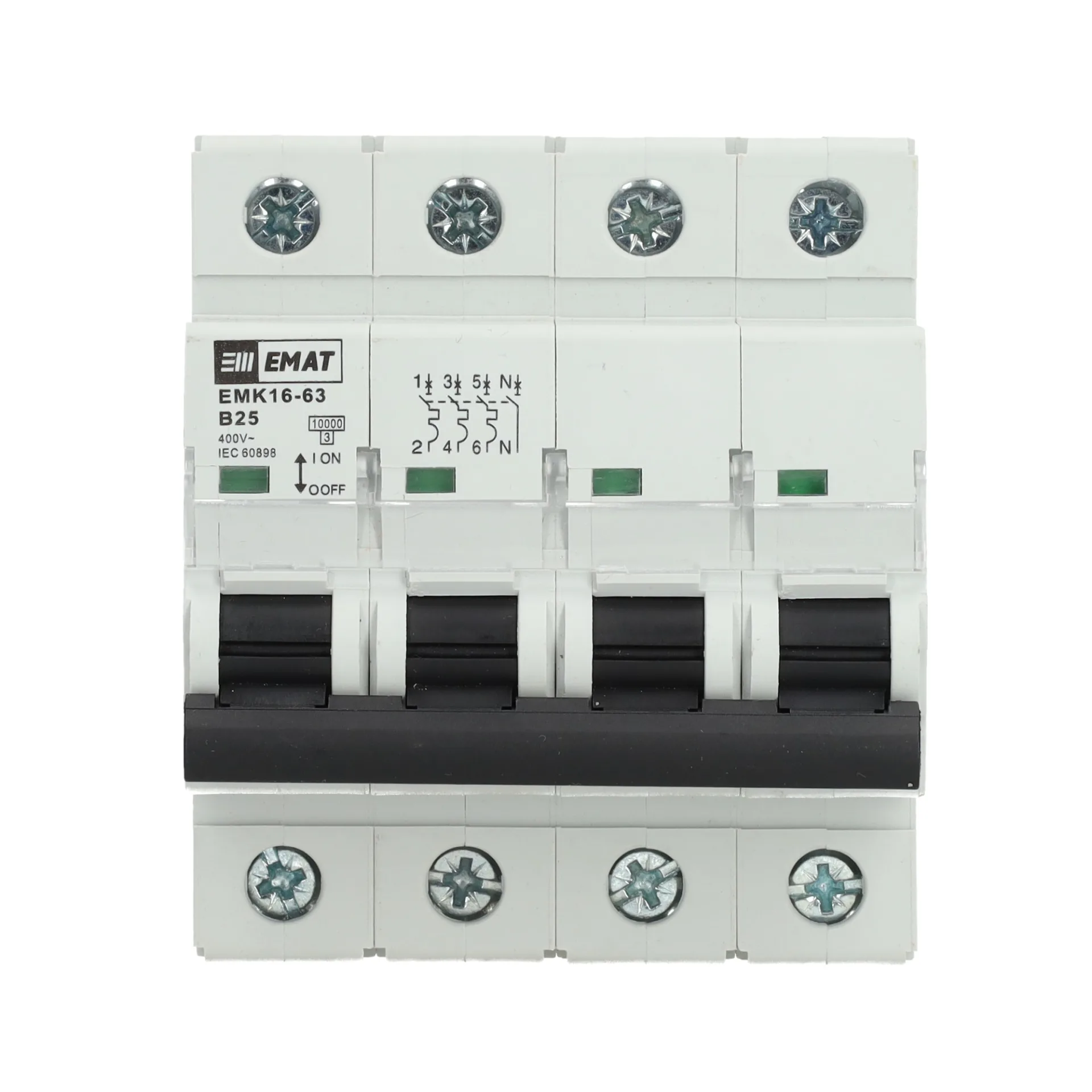 EMAT installatieautomaat B25 3-fase (3P+N) 10kA