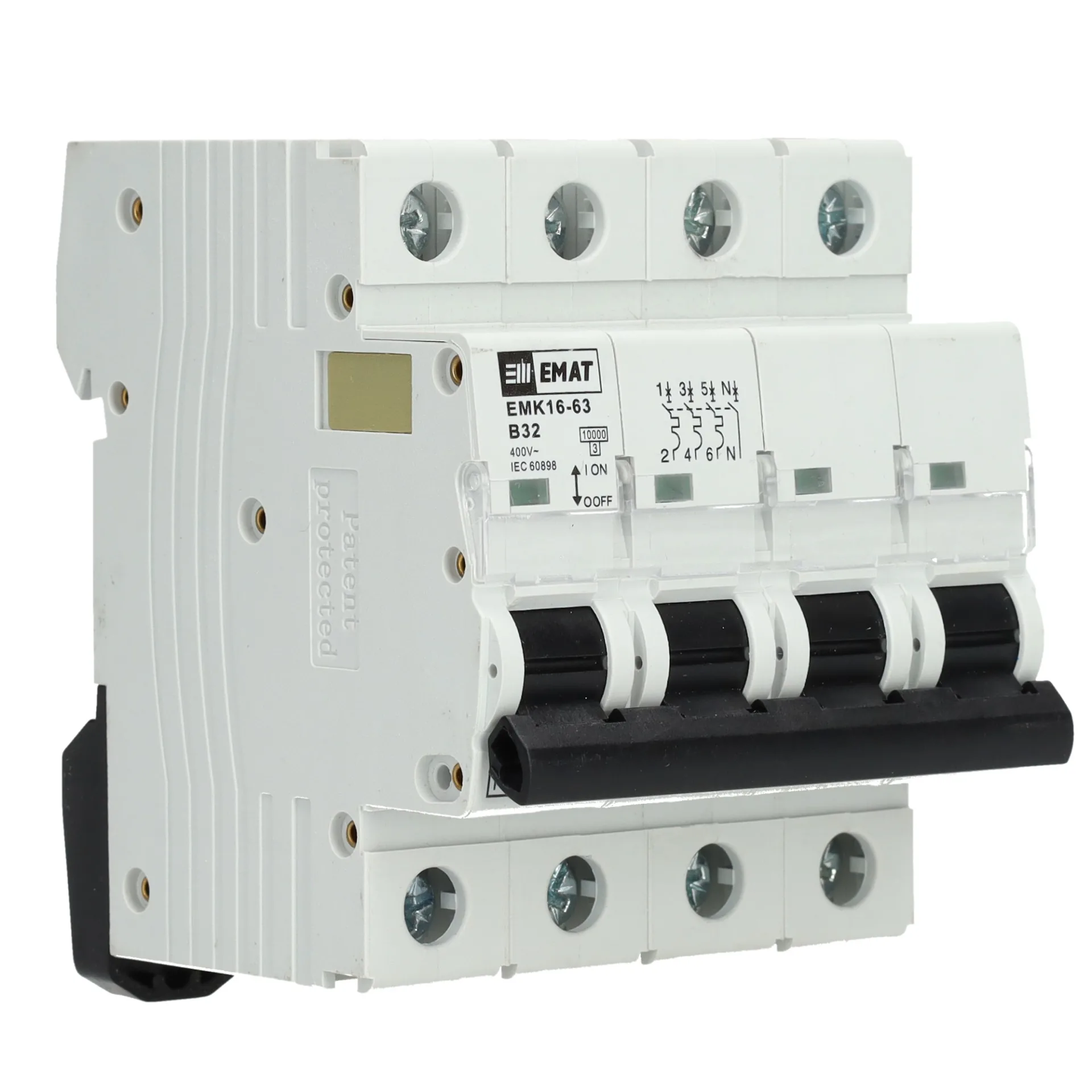 EMAT installatieautomaat B32 3-fase (3P+N) 10kA