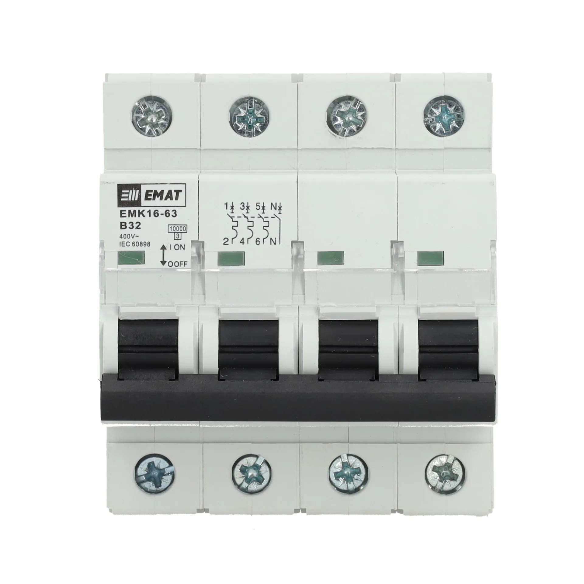 EMAT installatieautomaat B32 3-fase (3P+N) 10kA