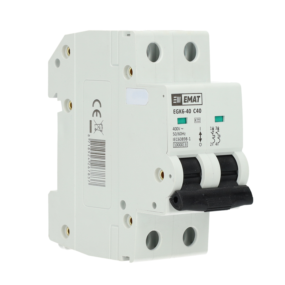 EMAT installatieautomaat 2-polig 40A C-kar
