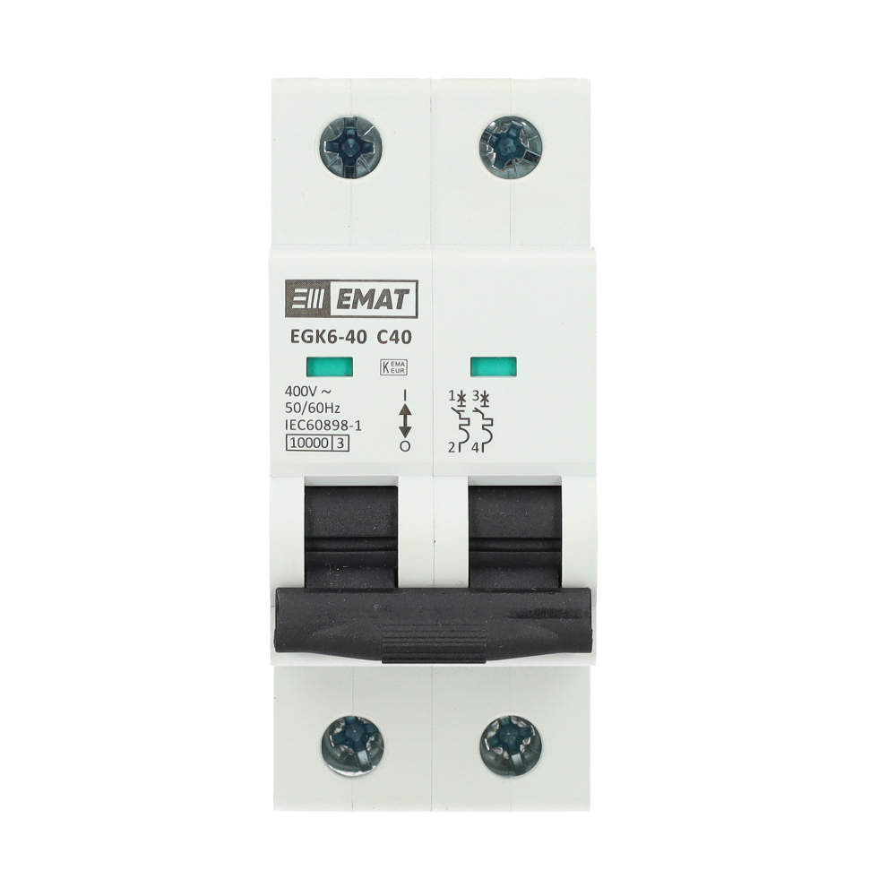 EMAT installatieautomaat 2-polig 40A C-kar