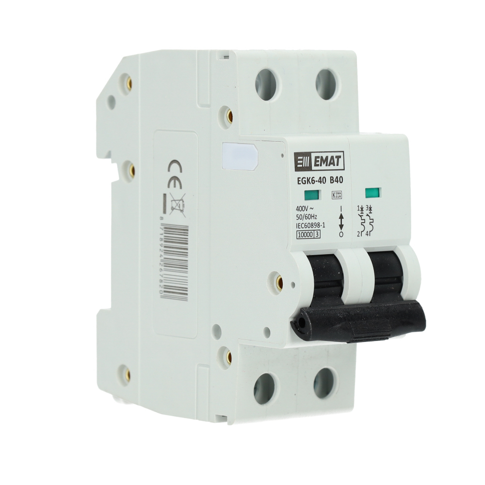 EMAT installatieautomaat 2-polig 40A B-kar
