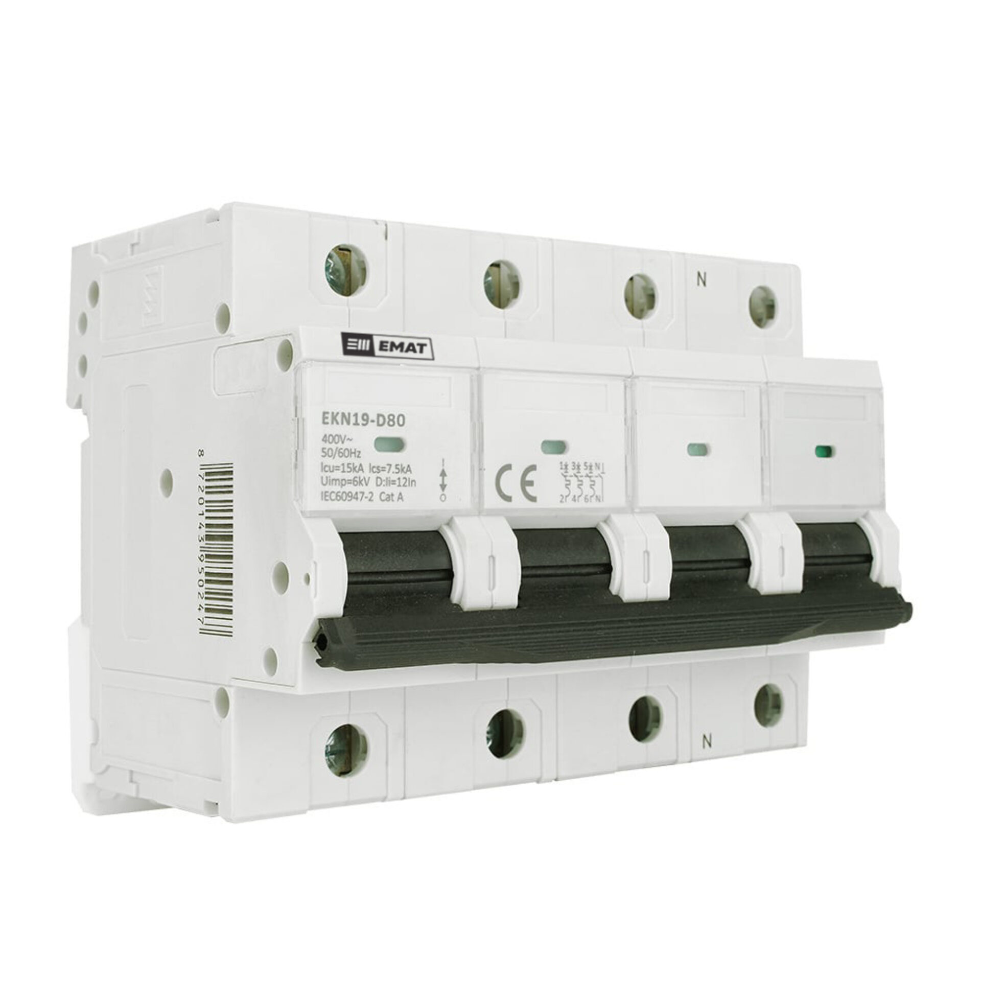 EMAT krachtgroep 3-polig+nul 80A D-Kar