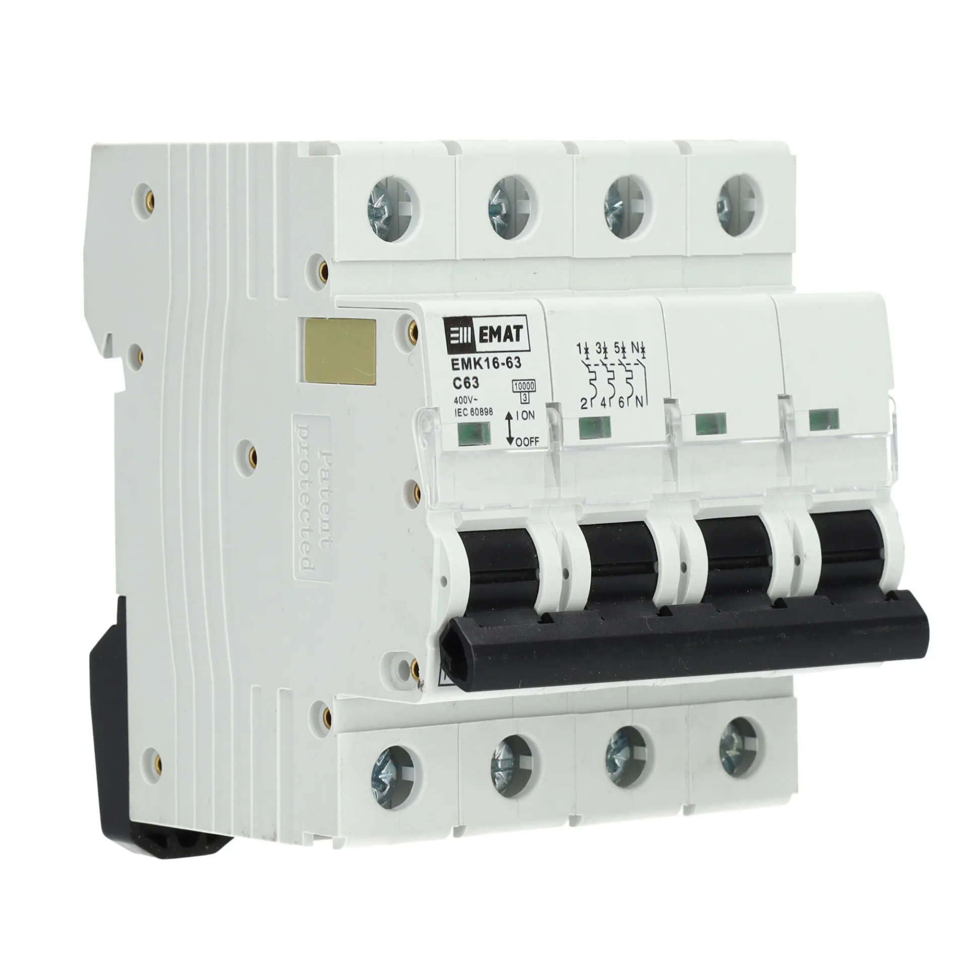 EMAT krachtgroep 3-polig+nul 63A C-kar