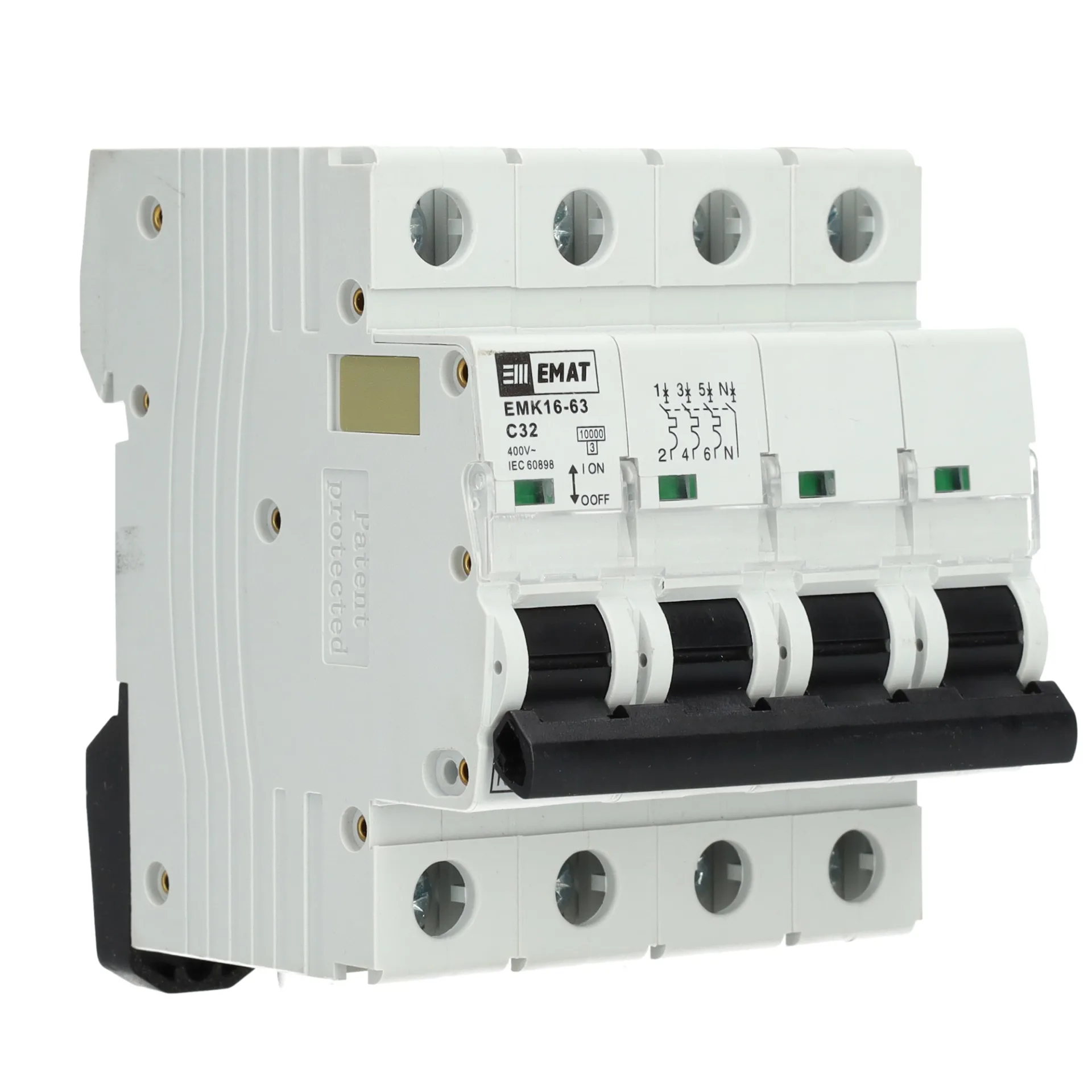 EMAT krachtgroep 3-polig+nul 32A C-kar