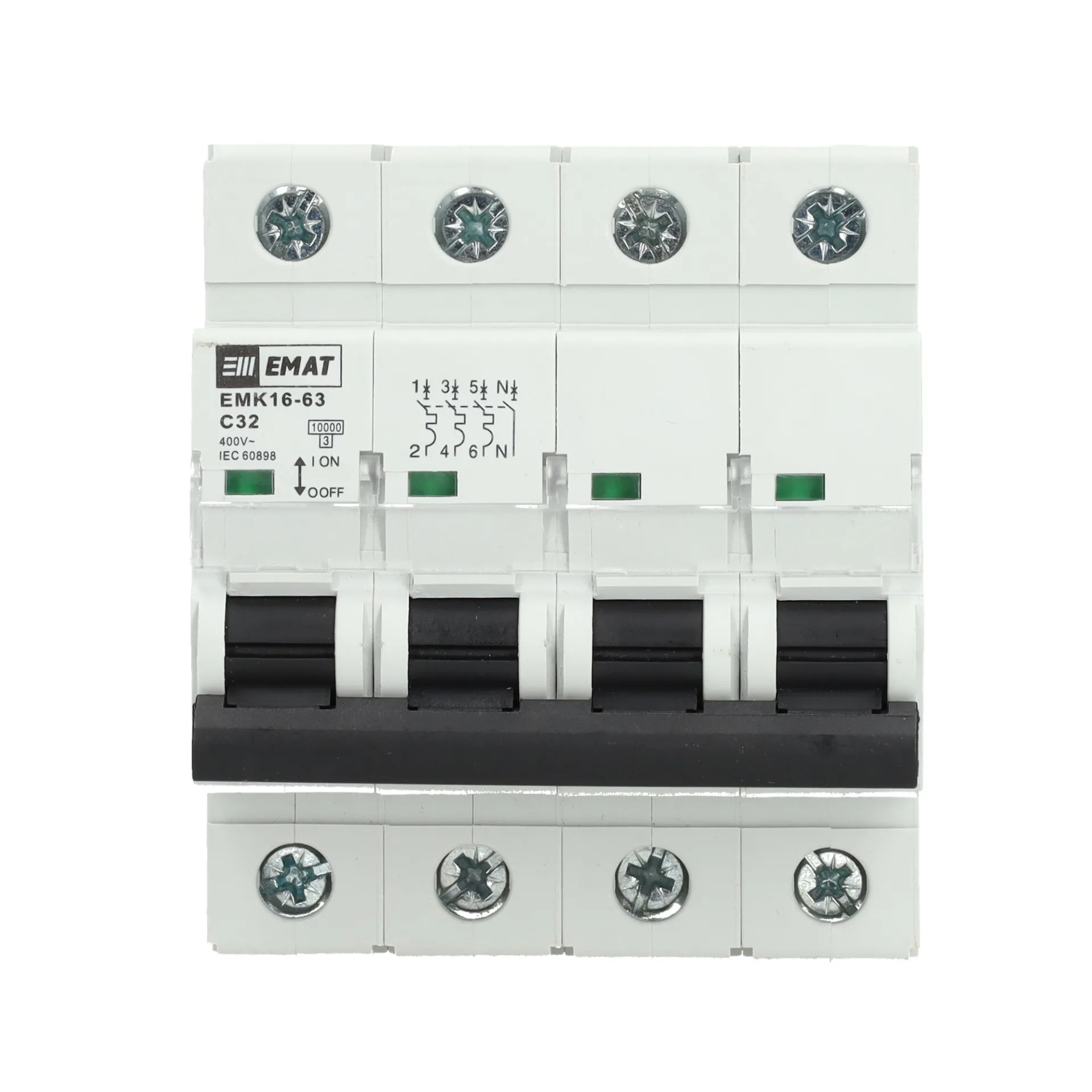 EMAT krachtgroep 3-polig+nul 32A C-kar