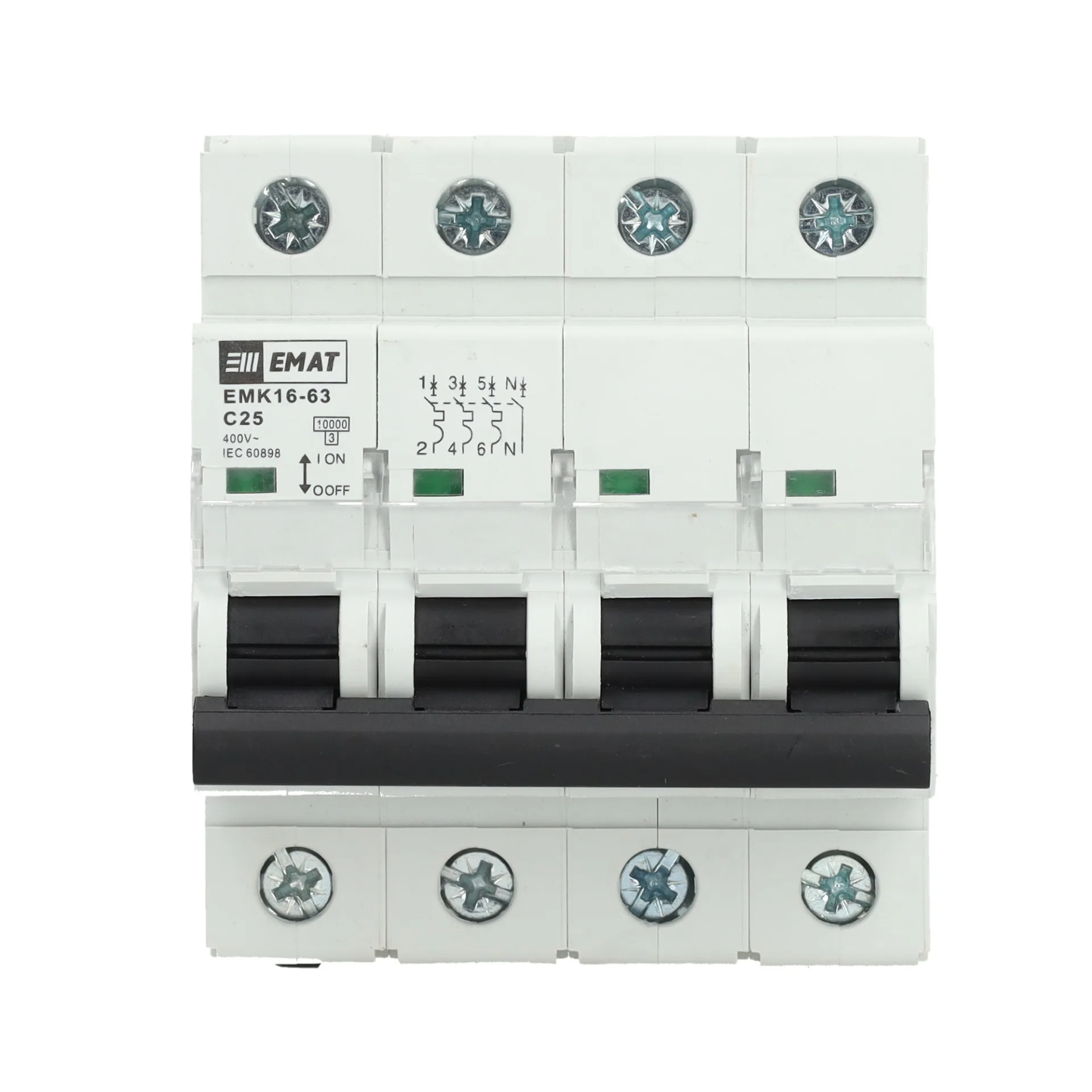 EMAT krachtgroep 3-polig+nul 25A C-kar