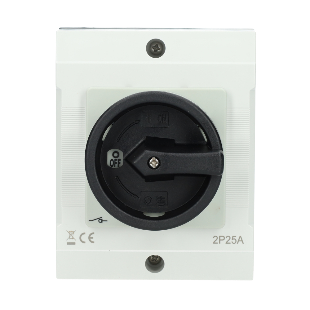 EMAT werkschakelaar 2-polig 25A zwart