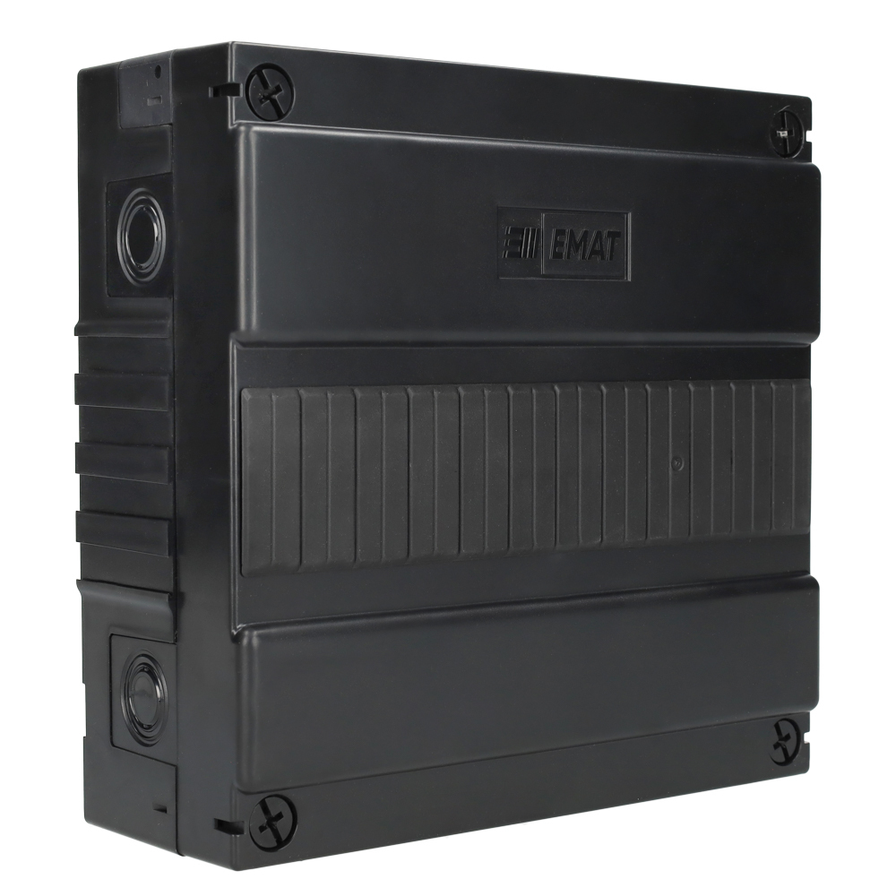 EMAT lege GRK 1-rij 12 modules 220x225mm - zwart