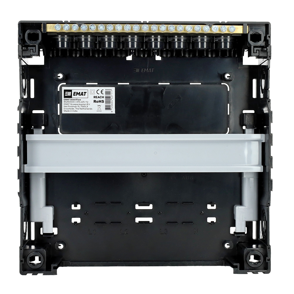 EMAT lege GRK 1-rij 12 modules 220x225mm - zwart