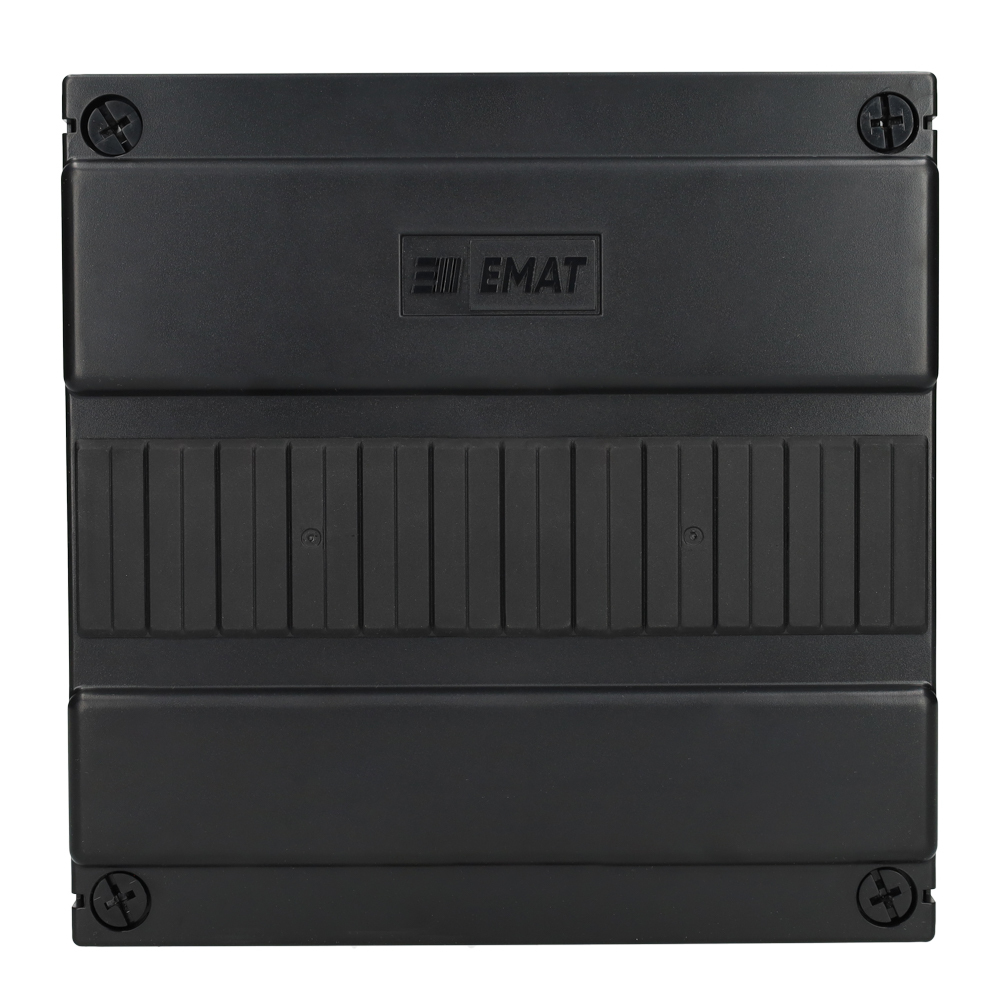 EMAT lege GRK 1-rij 12 modules 220x225mm - zwart