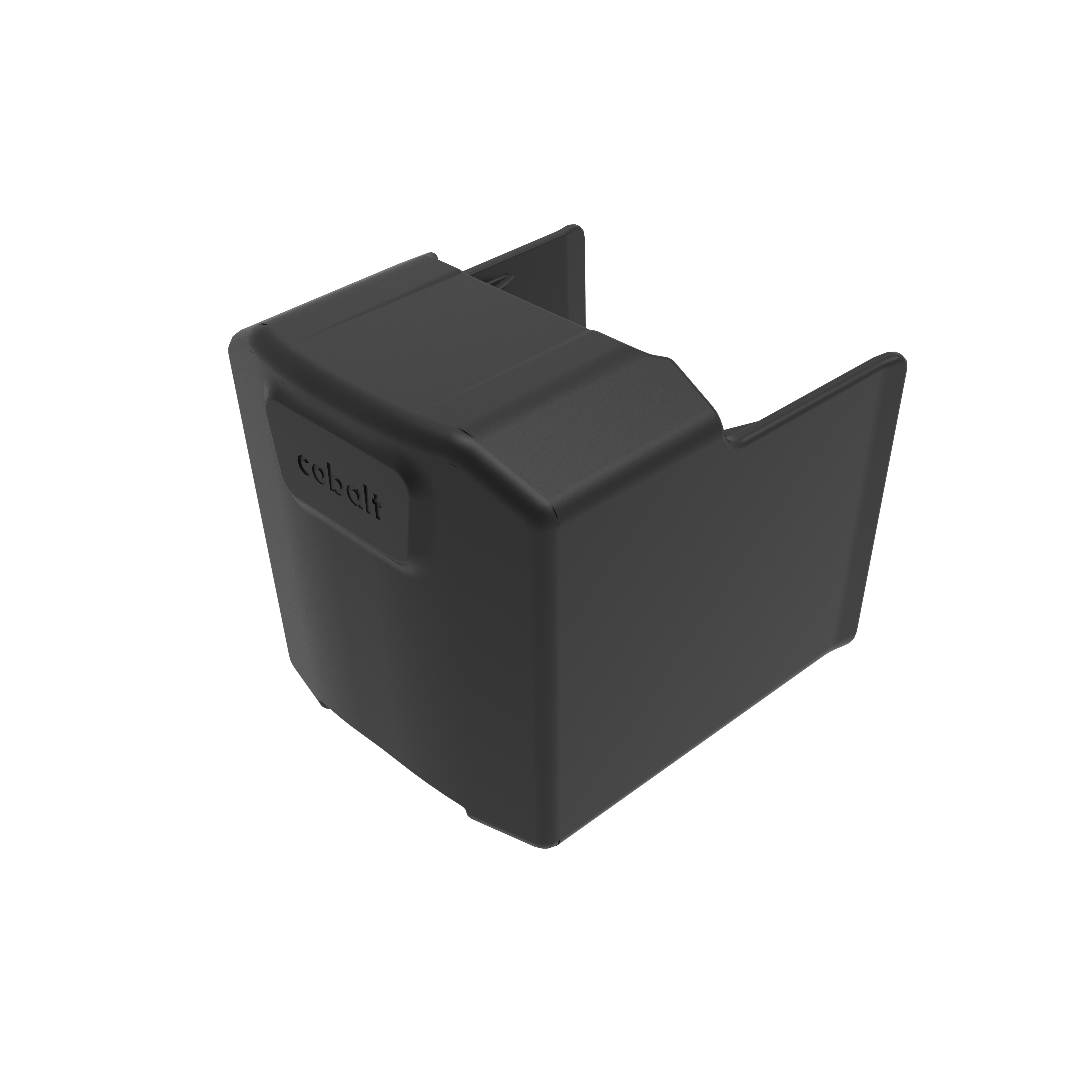 Cobalt Eindkap montagerail, zwart