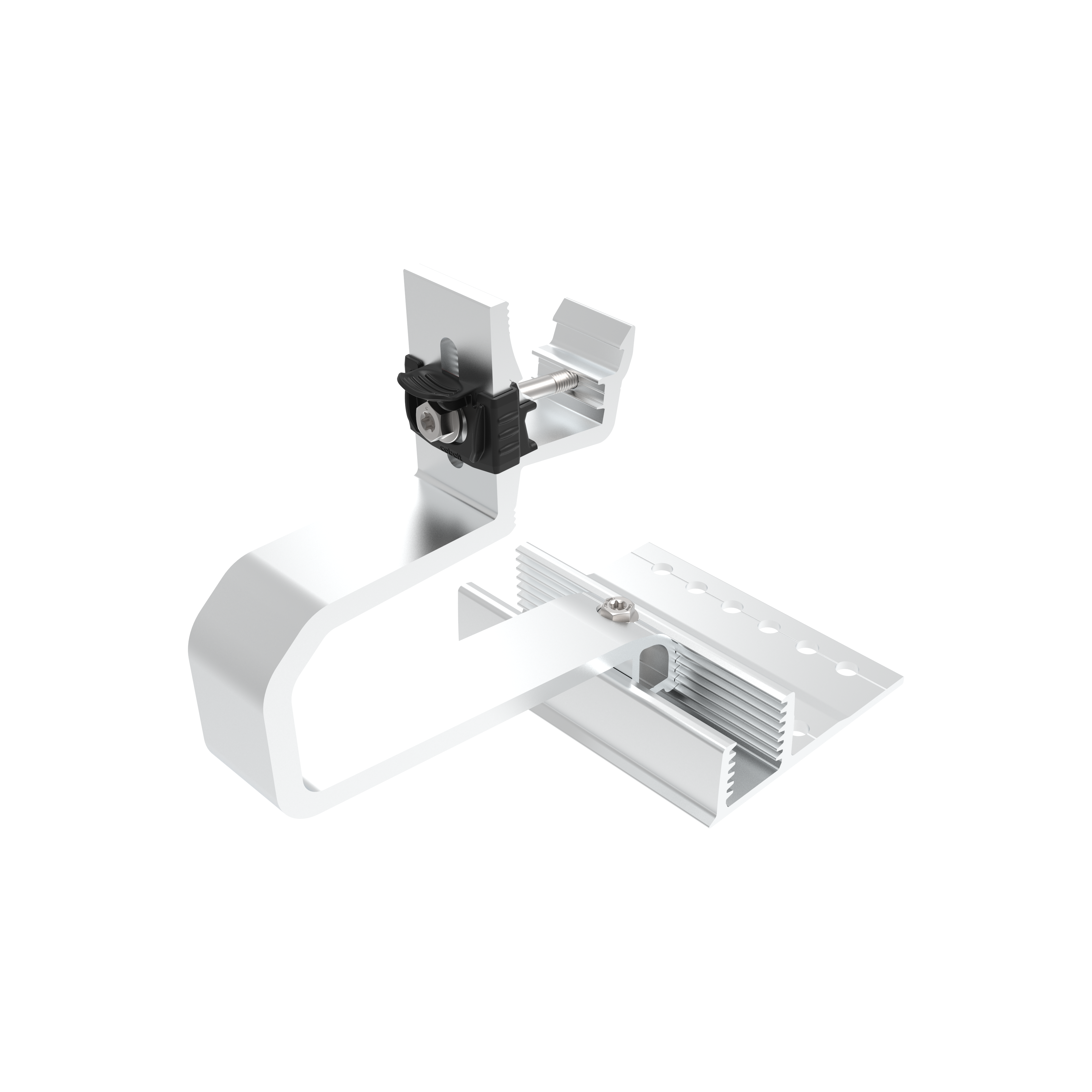 Cobalt Schroefhaak met schroefplaat (125mm)