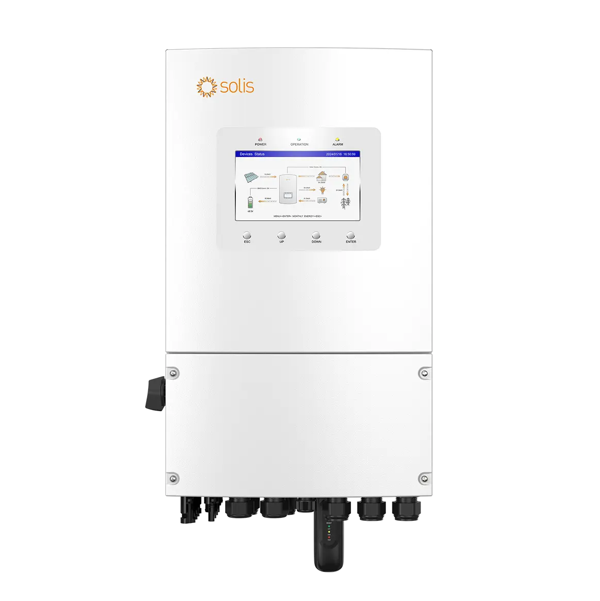 Solis S6 3.6kW 1-Fase Hybrid 2 MPPT (Low Voltage)